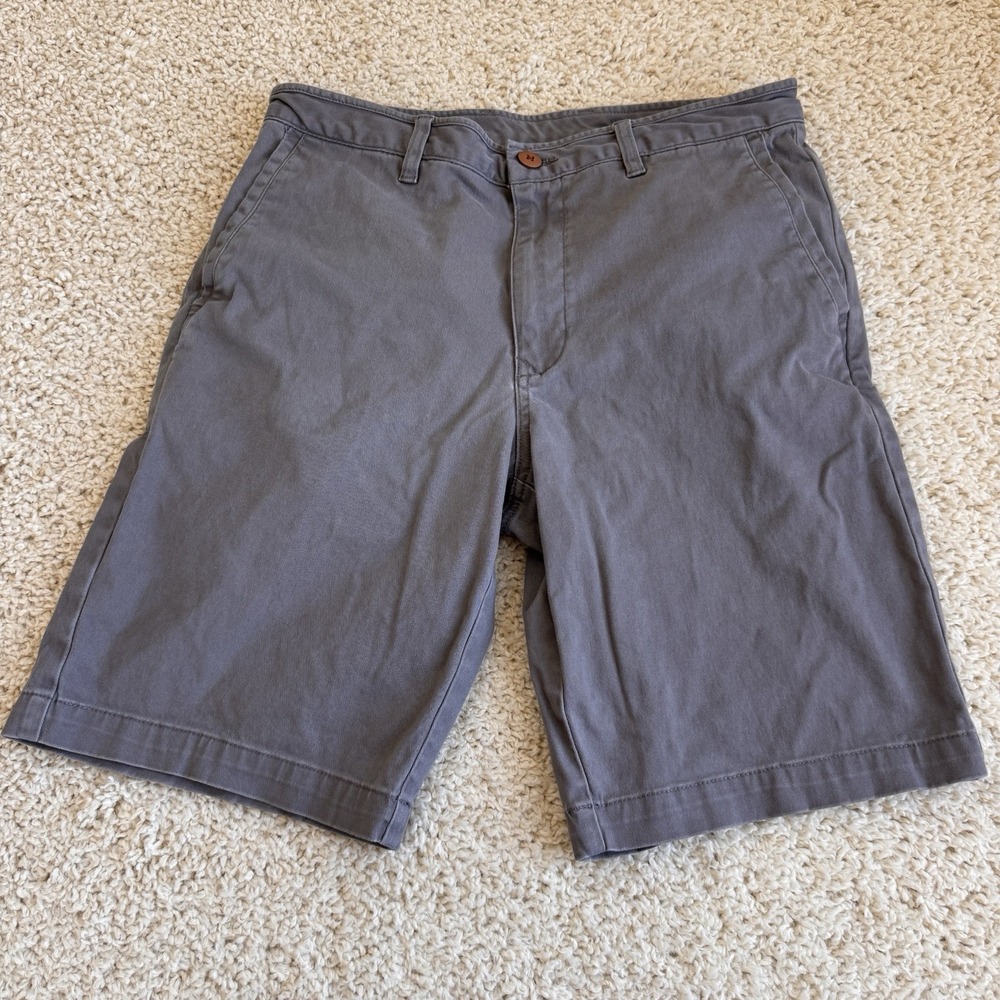 Tommy Bahama Boracay Chino Shorts Mens 32 Gray Excellent Stretch Cotton